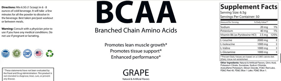 Branched Chain Aminos (Grape)