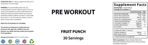Pre-Workout Formula (Fruit Punch)